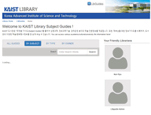 Tablet Screenshot of libguides.kaist.ac.kr
