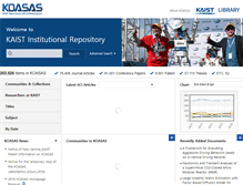 Tablet Screenshot of dspace.kaist.ac.kr