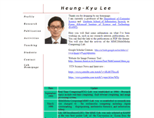 Tablet Screenshot of hklee.kaist.ac.kr